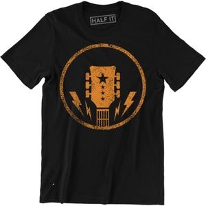 Acoustic Guitar Headstock Guitarist Gibson T-shirt